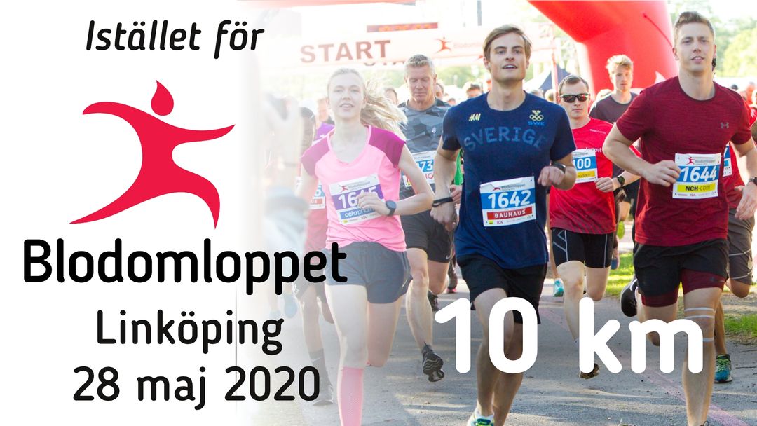 Blodomloppet Linköping  Virtuellt 10km