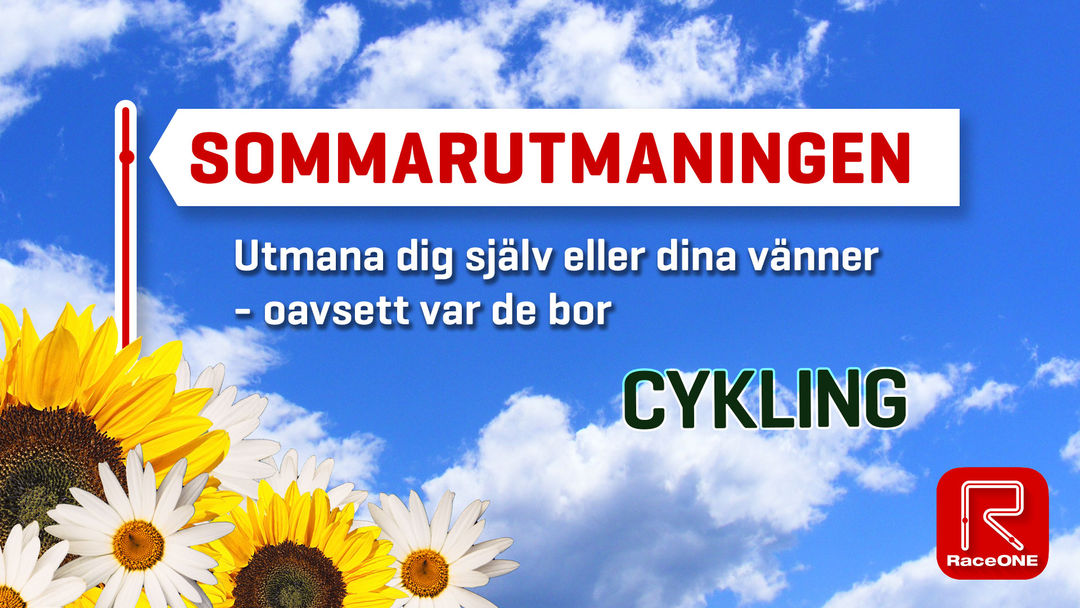 RaceONE Sommarutmaning - Cykling - 5km - Augusti 2020