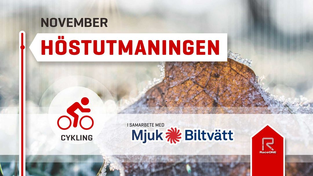 Höstutmaning - 10km - Cykel - November