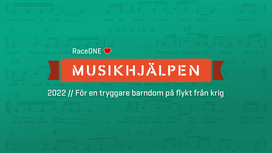 RaceONE <3 Musikhjälpen